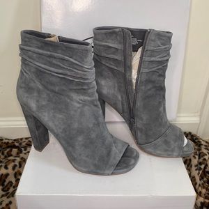 Gray booties